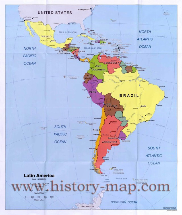 Map of Latin-America