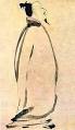 Portrait of Li Bai (Li Po) chanting his Poems--Tang Dynasty