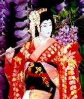 Japanese Kabuki Theater Actor---The Male Actor Impersonates the Female Character in Kabuki